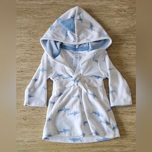 NWOT Carter's Baby Shark Bathrobe 0-9m